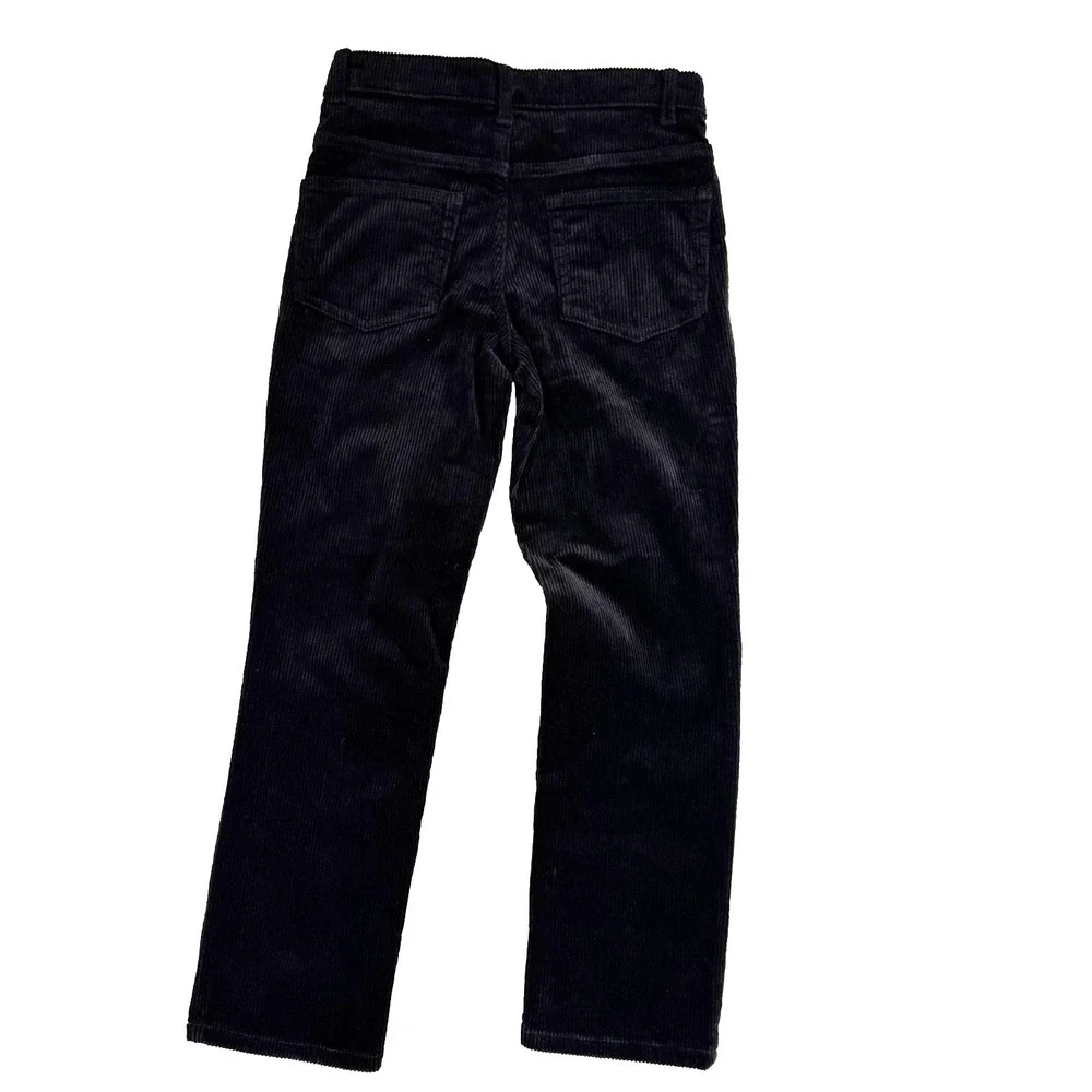 NWT Gymboree Black Corduroy Pants Boys Size 8 Unisex Cotton